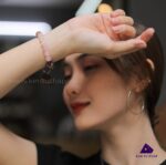 Vòng Thạch Anh Hồng hợp Mệnh Hỏa - Mệnh Thổ