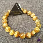 Vòng Đá Thạch Anh Tóc Vàng hợp Mệnh Thổ - Mệnh Kim