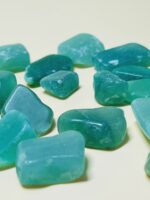 Thạch Anh Vụn Xanh Aventurine đánh bóng rải móng nhà - Ảnh 4