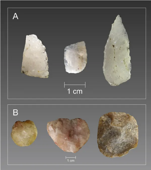 Hiện vật cổ bằng đá thạch anh. Nguồn: researchgate.net