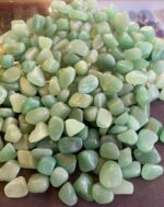 Thạch Anh Vụn Xanh Aventurine đánh bóng rải móng nhà - Ảnh 3