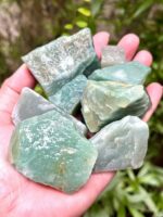 Thạch Anh Vụn Xanh Aventurine Thô trải nền nhà - Ảnh 3