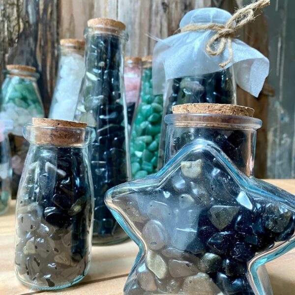 Chai Đá Thạch Anh Đen Khói mạnh mẽ