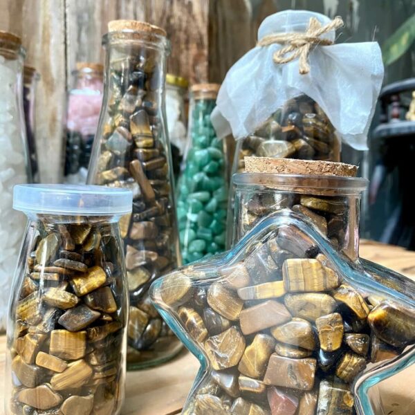 Chai Đá Mắt Hổ Vụn