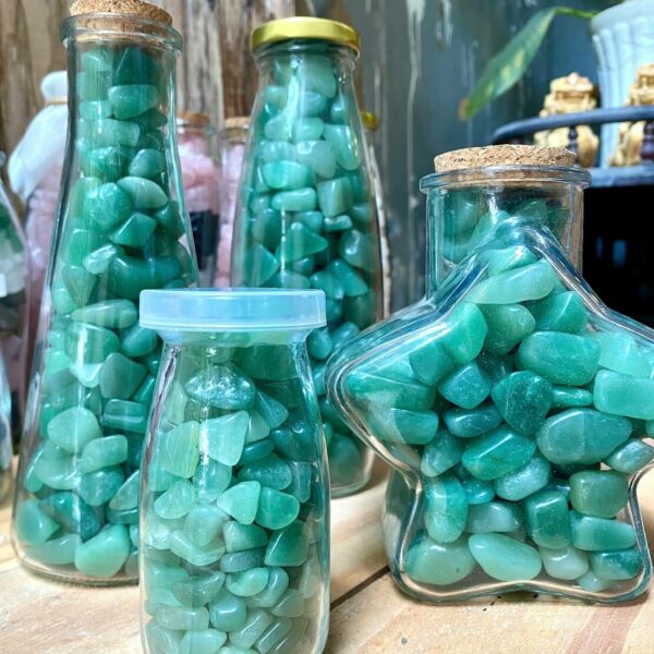 Chai Đá Thạch Anh Xanh Aventurine - hàng tuyển chọn