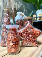 Chai Đá Mã Não Đỏ may mắn