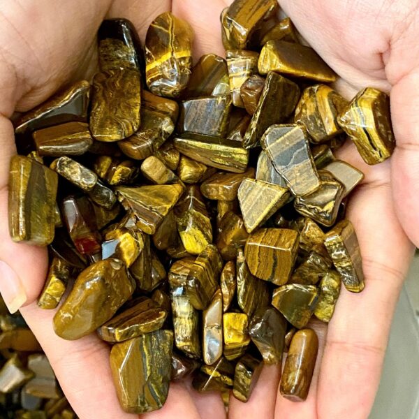 Đá Vụn Thạch Anh Mắt Hổ Vàng đánh bóng - dải Nền Móng nhà