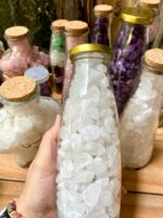 Chai Đá Thạch Anh Vụn Trắng trong - Ảnh 3