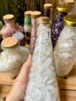 Chai Đá Thạch Anh Vụn Trắng trong - Ảnh 5