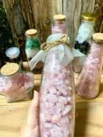 Chai Đá Thạch Anh Vụn Hồng cho mệnh Hỏa, Thổ công dụng tuyệt vời - Ảnh 4