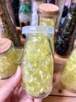 Chai Đá Thạch Anh Vàng Vụn cao cấp để bàn - Ảnh 2