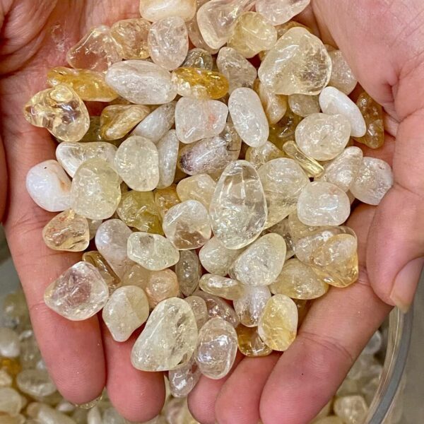 Thạch Anh Vàng thật đánh bóng 100% siêu Vip cho Phong Thủy xây dựng