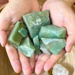 Thạch Anh Vụn Xanh Aventurine Thô trải nền nhà