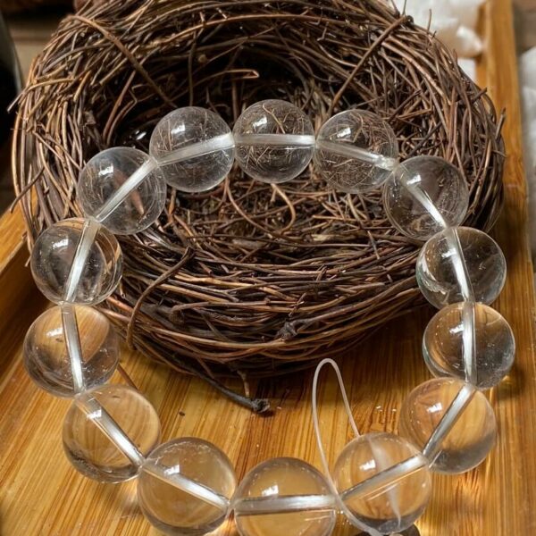 Vòng Đá Thạch Anh Trắng 14 Ly