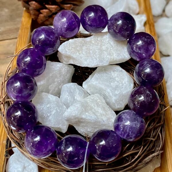 Vòng Đá Thạch Anh Tím 14 li