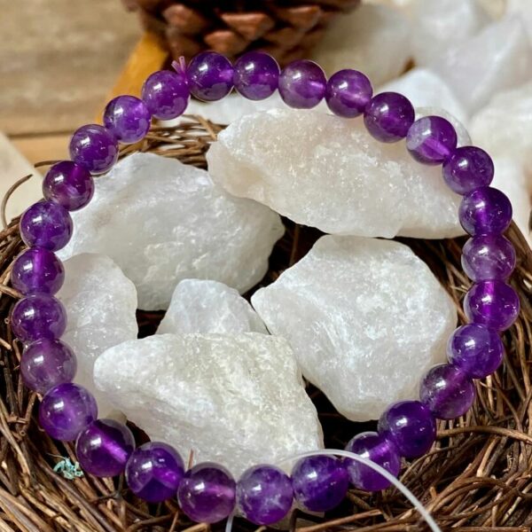 Vòng Đá Thạch Anh Tím 5 ly